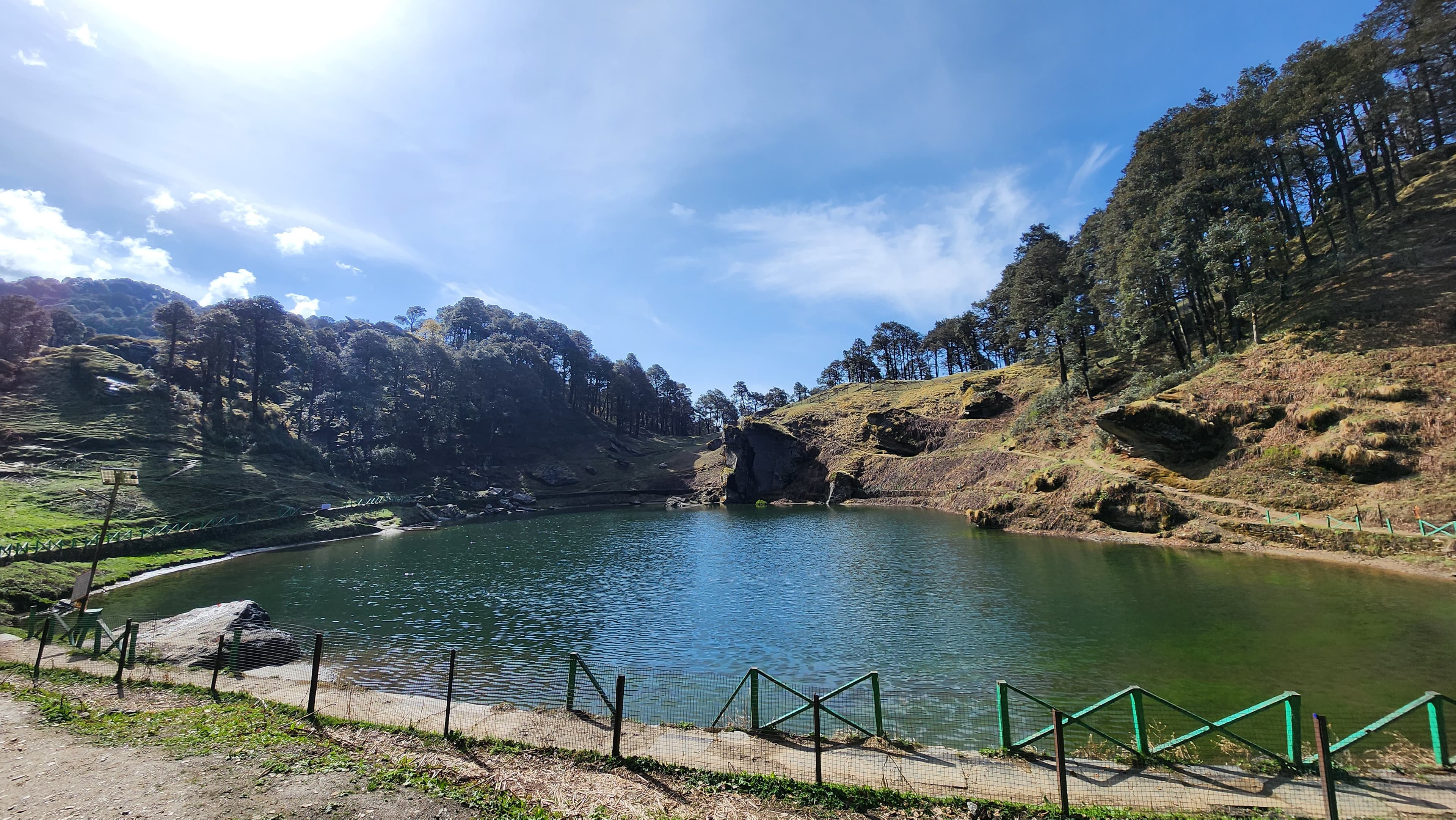Serene Serolsar Lake surrounded by forest