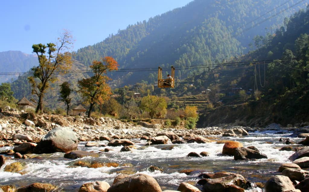 Picnic by the Tirthan River