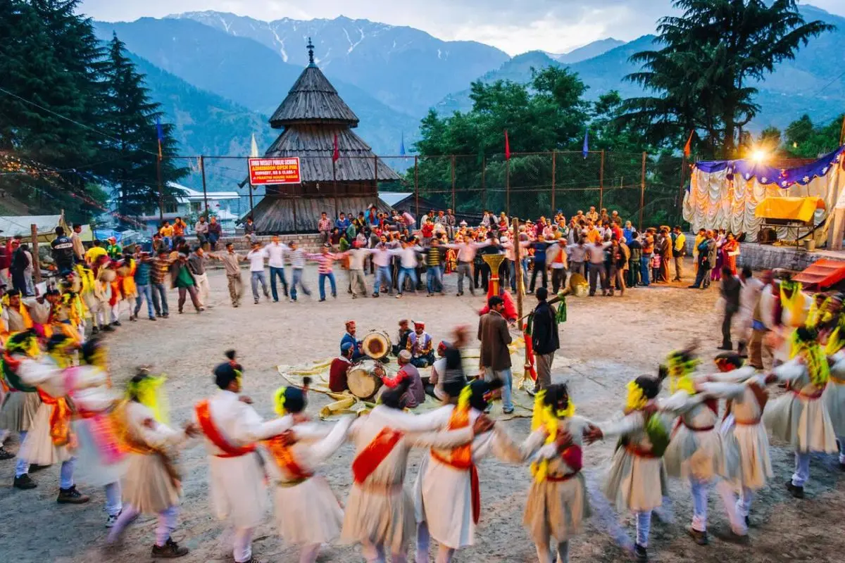 Local cultural celebration in Jibhi